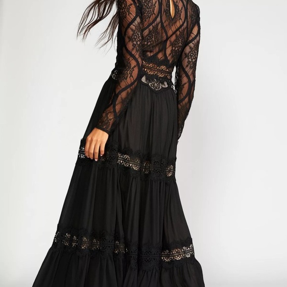 Free People Tulle Lace Floor Maxi Dress - Picture 3 of 3